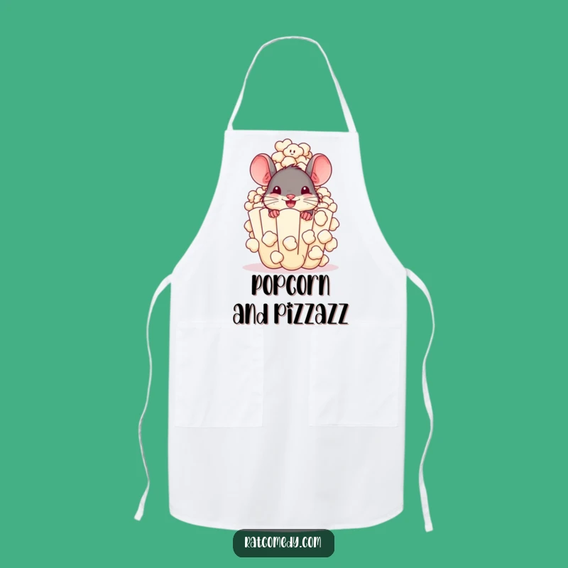 Popcorn Rat Apron: Funny Kitchen Wear for Snack Masters