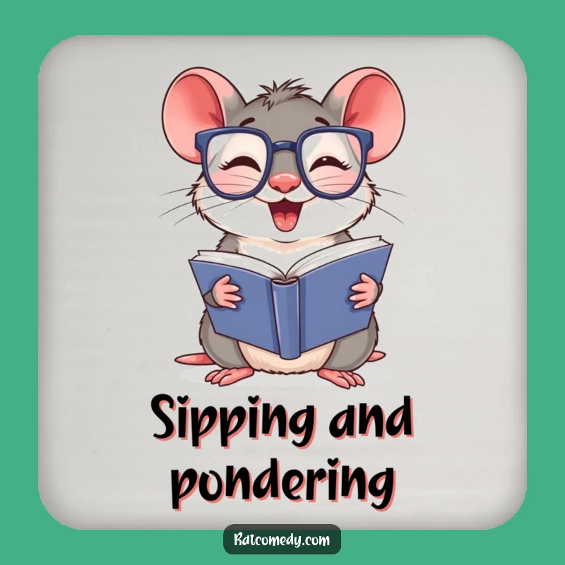 Bookworm Rat Coasters: Funny Protection for Your Surfaces