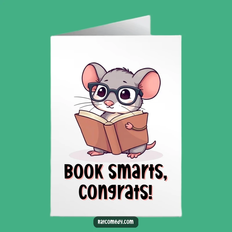 Free Printable Rat Congratulations Card - Smarty Pants Downloadable for Achievers