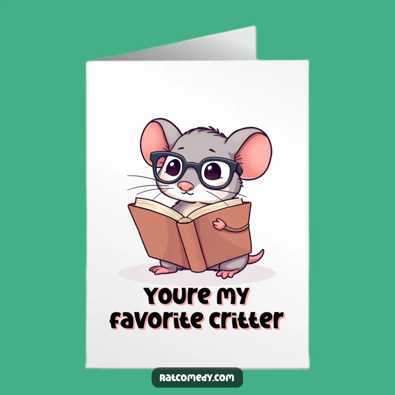 Free Printable Rat Thank You Card - Witty Downloadable Gift for Readers