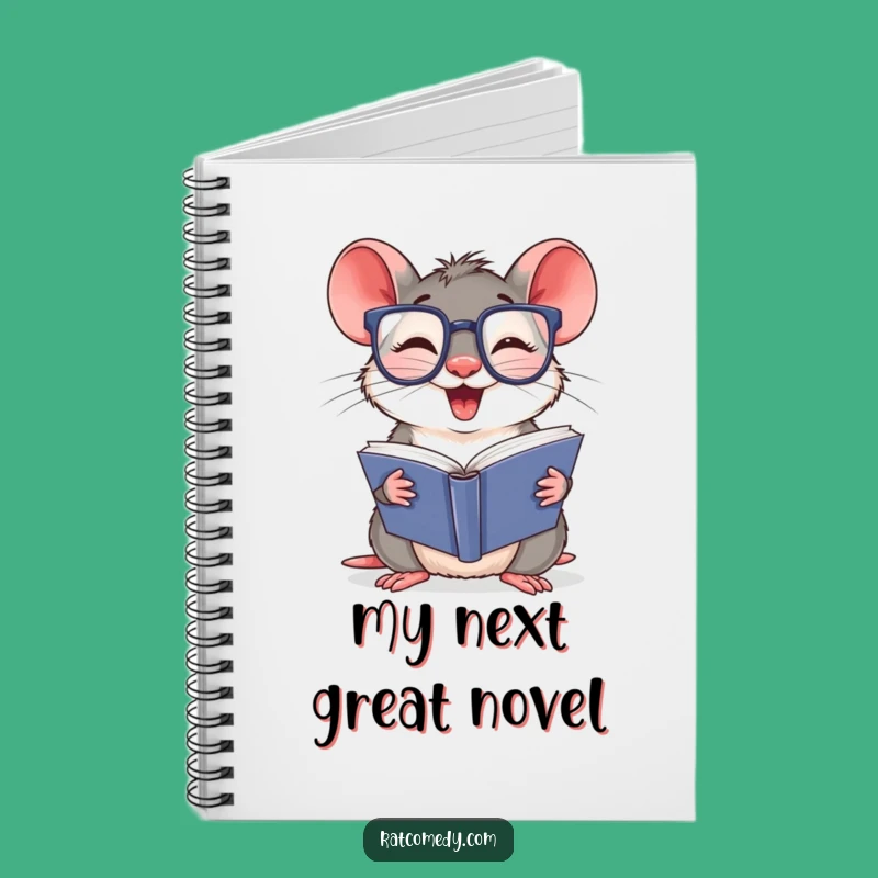 Bookworm Rat Notebook: Funny Journal for Bright Ideas