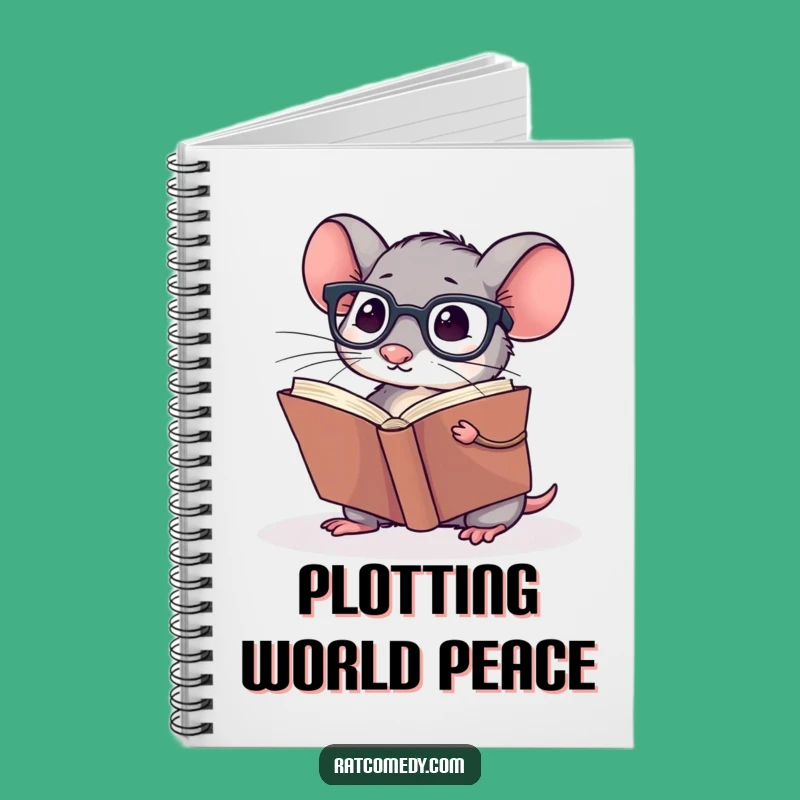 Funny Rat Notebook: Scholar Pages, Bookish Notes, Perfect Funny Gift